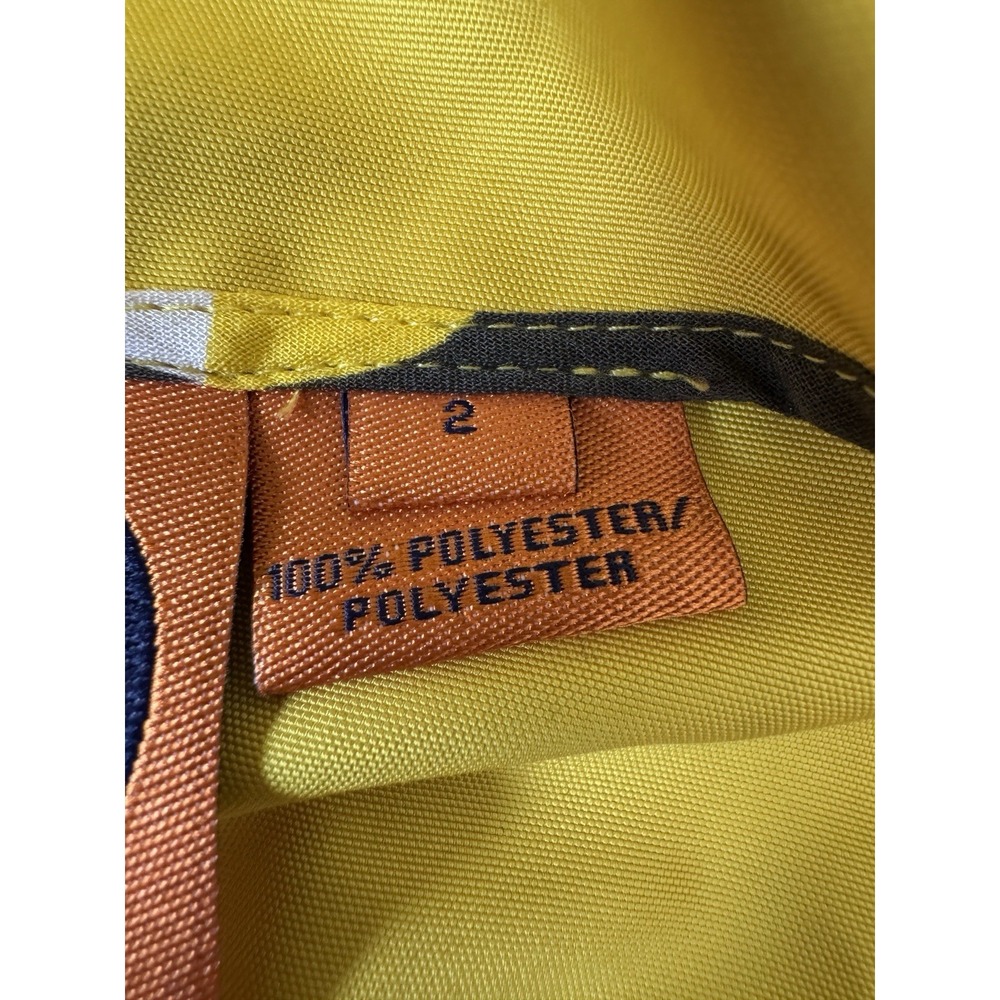 Tory Burch Trench/Raincoat Collared Button Up Women's Size 2 Yellow - Picture 12 of 13